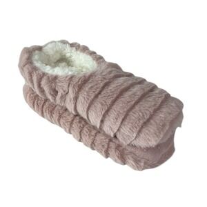 Auden Faux Fur Slipper Socks Light Pink 0766